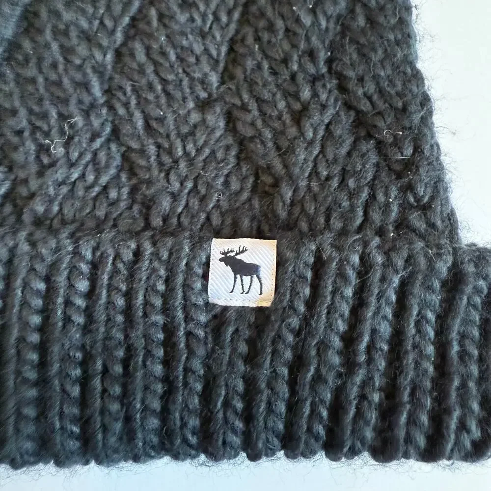Abercrombie Kids Black Winter Beanie Snow Hat